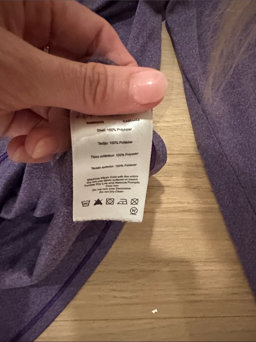 ASICS Deep Purple Long-Sleeve Performance Tee - Picture 3 of 5